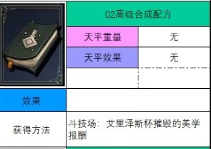 神之天平高级合成配方怎么获得 神之天平高级合成配方获得方法分享图2