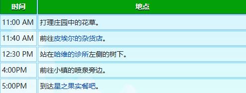 星露谷物语刘易斯行程图一览图12