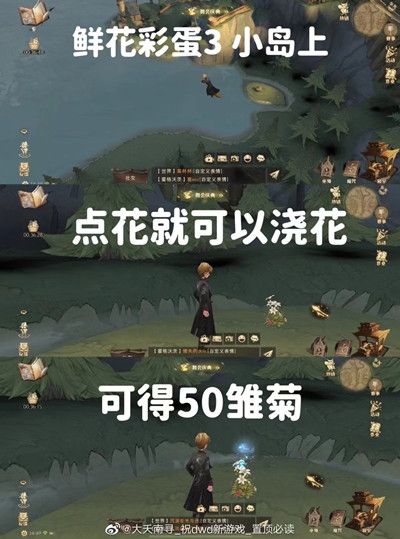 《哈利波特魔法觉醒》6个鲜花彩蛋位置触发方法