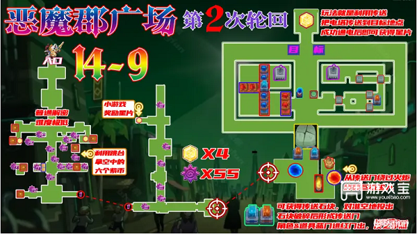 坎公骑冠剑14-9全收集攻略图1