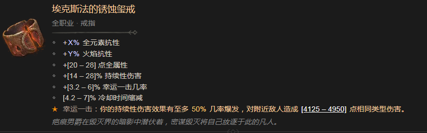 暗黑破坏神4埃克斯法的锈蚀玺戒有什么效果 暗黑破坏神4埃克斯法的锈蚀玺戒效果分享图1