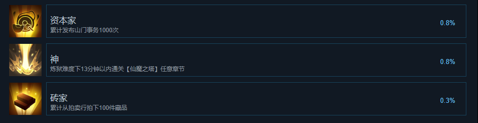 山门与幻境成就一览图9
