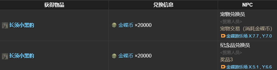 ff14长须小黑豹宠物获得方法图2