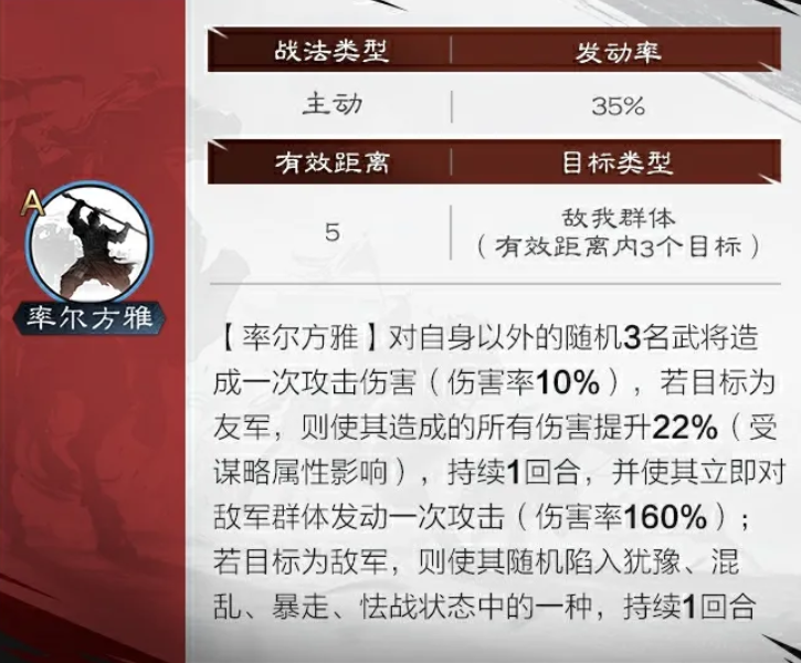 率土之滨晋胡芳武将介绍 率土之滨五星晋胡芳战法效果图2